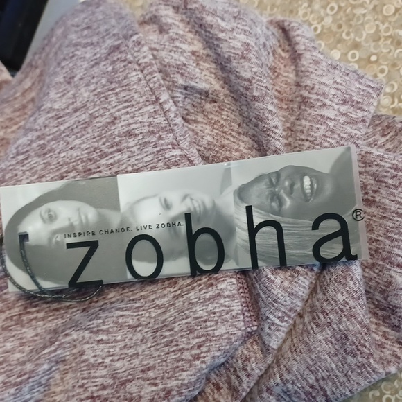 Zobha "Melange" Heather Fig Ankle Athletic Leggings NEW- Sz. Sm - Picture 8 of 9